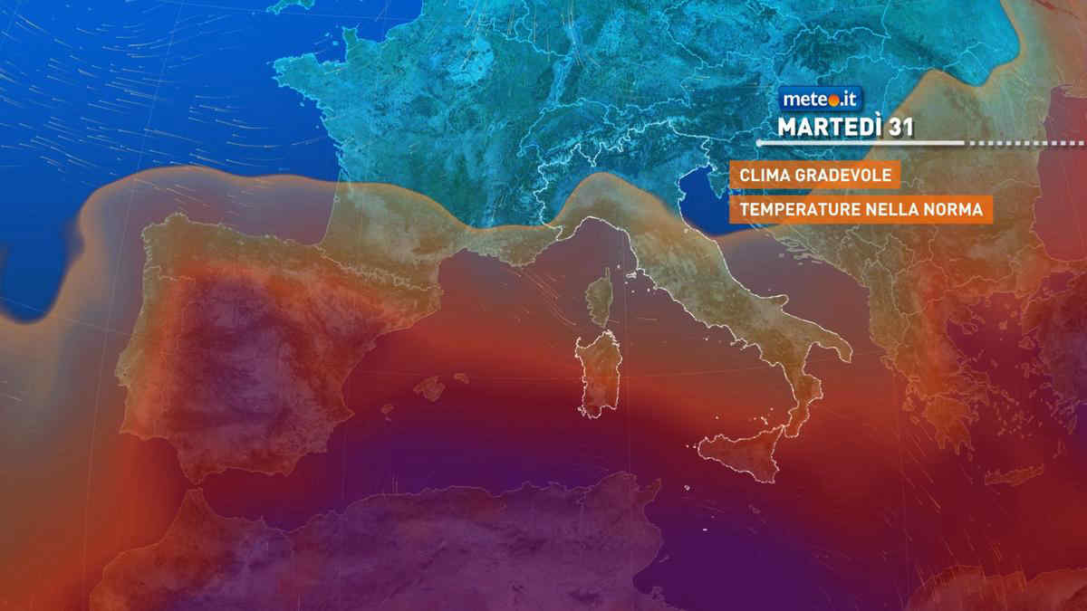 Meteo, il mese di agosto si chiude senza caldo intenso