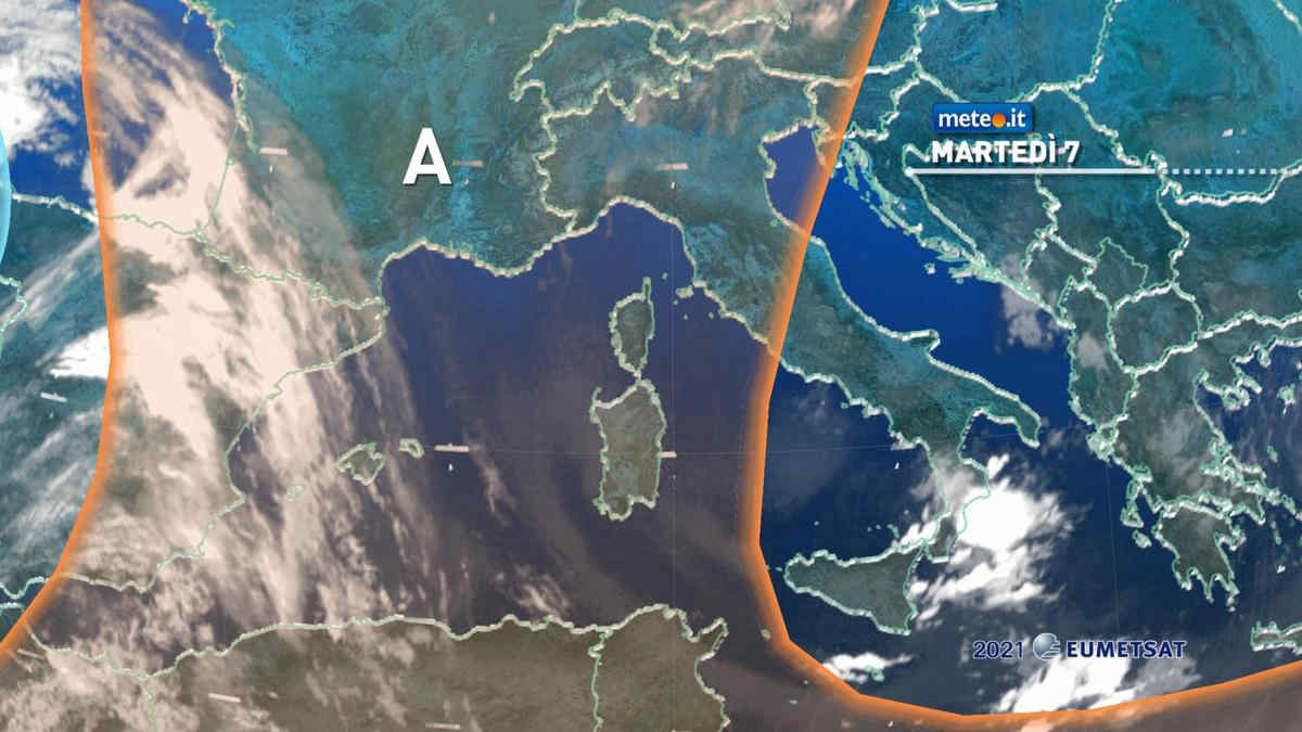 Meteo, martedì 7 ancora con rischio di forti temporali al Sud e in Sicilia