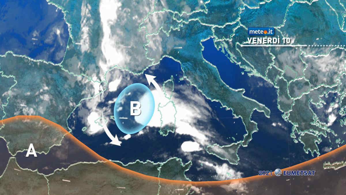 Meteo, venerdì 10 con rischio di forte maltempo in Sardegna