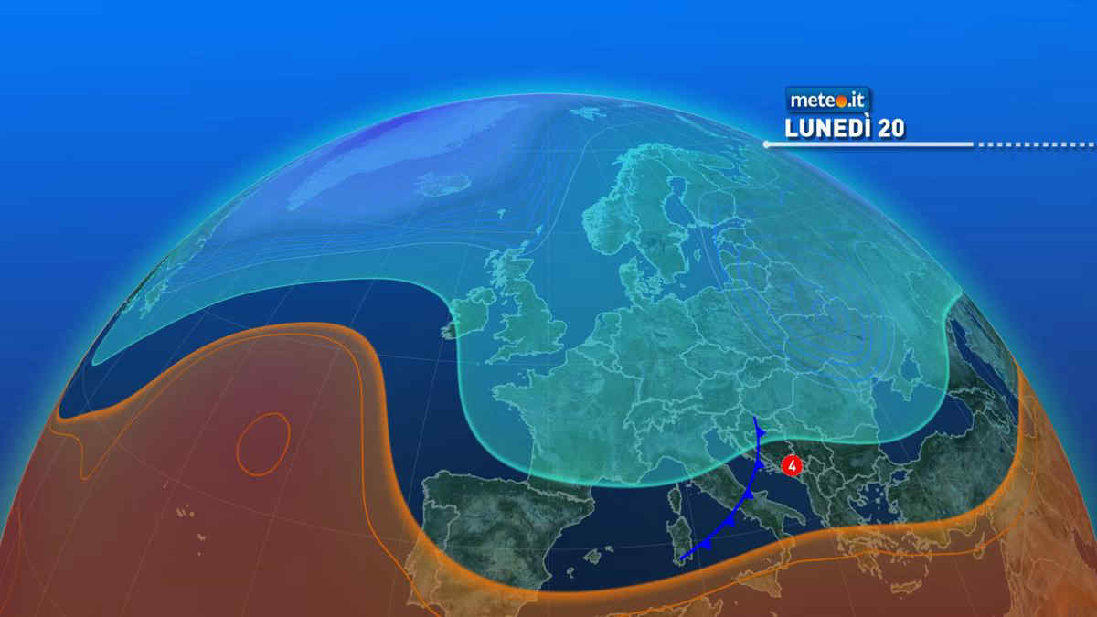 Meteo, lunedì 20 tempo in miglioramento