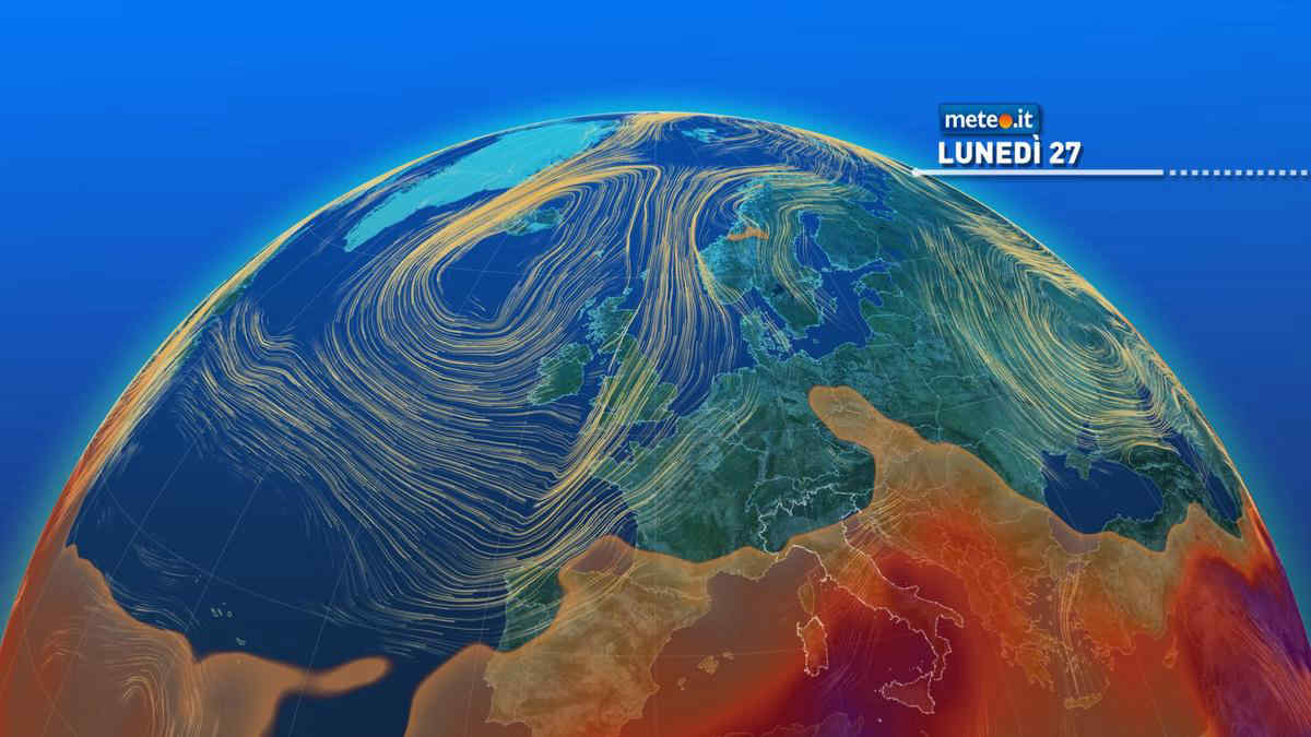 Meteo, lunedì 27 residue piogge e caldo estivo al Sud