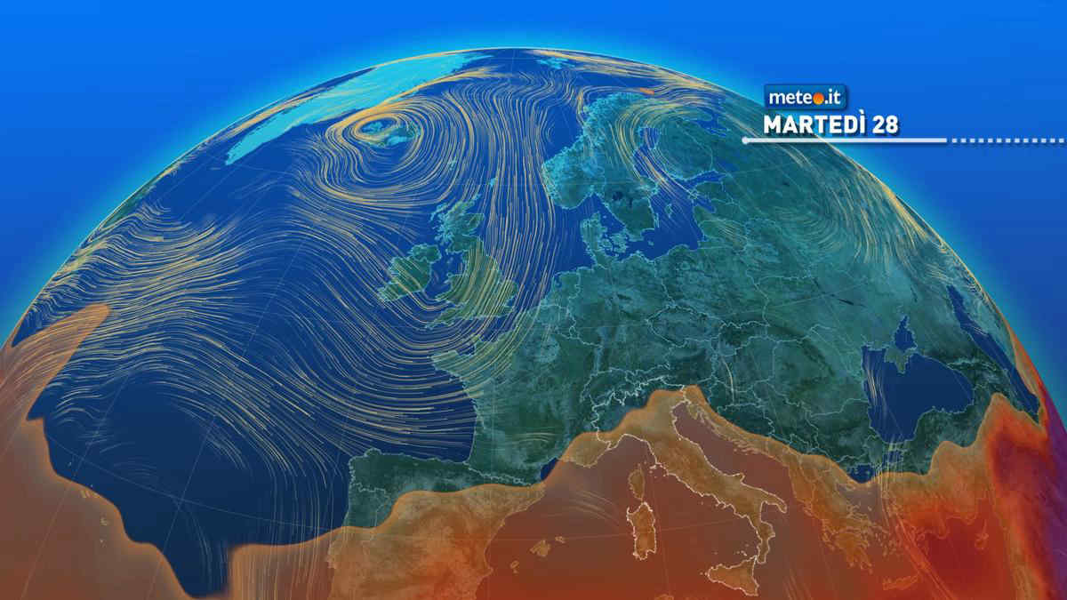 Meteo, 28 settembre con temporali al Sud e temperature in calo