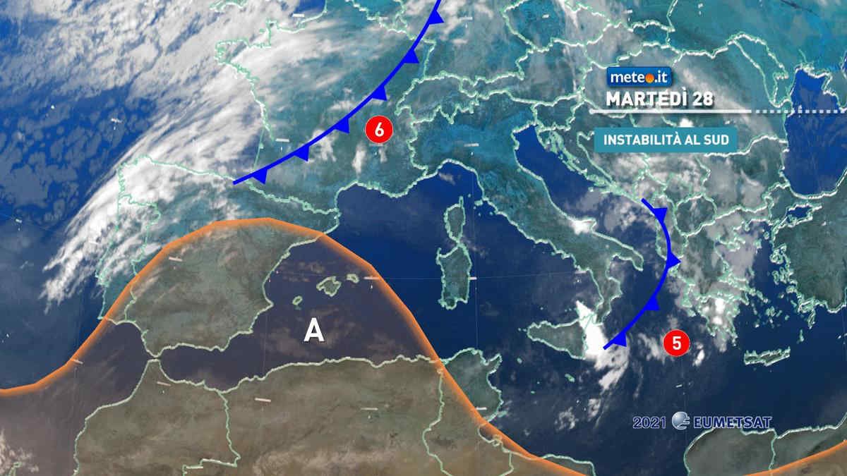 Meteo, martedì 28 settembre tra una perturbazione e l'altra