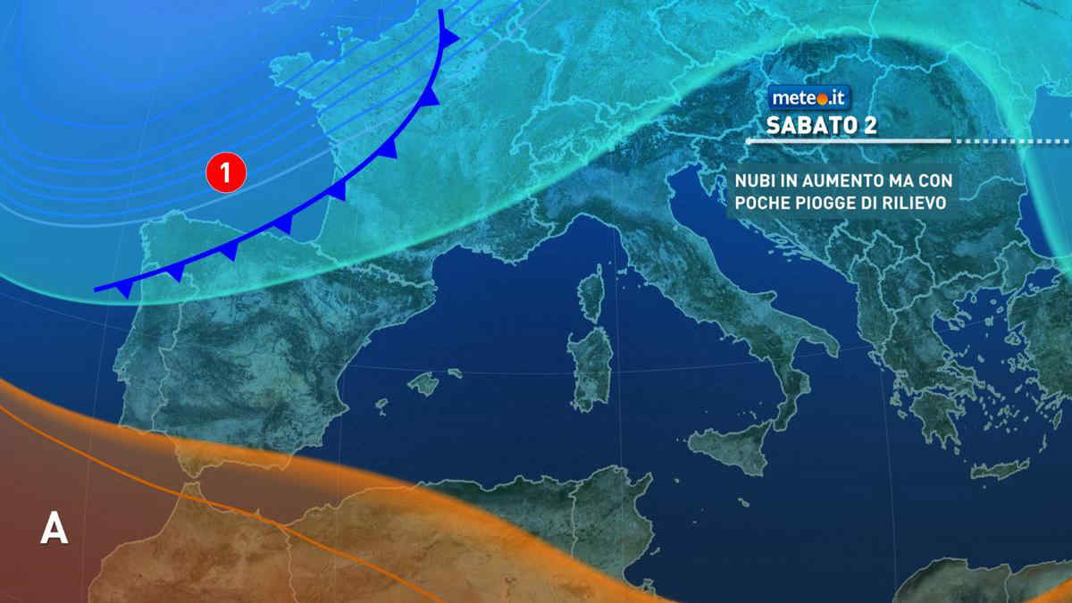 Meteo, 2 ottobre con qualche pioggia: le zone coinvolte