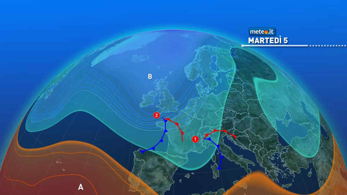 Meteo, insiste la perturbazione: 5 ottobre con piogge e temporali per molte regioni