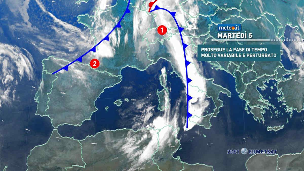 Meteo, 5 ottobre ancora a rischio di forte maltempo