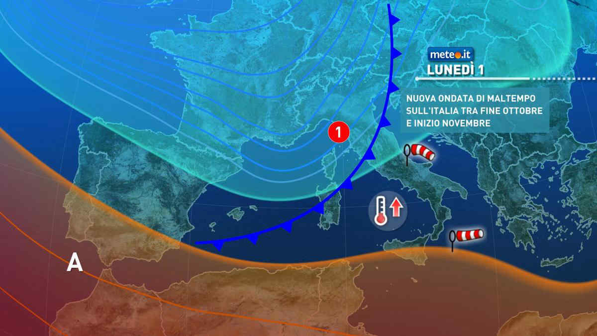 Meteo,  settimana dell'1-5 novembre con piogge e aria più fredda