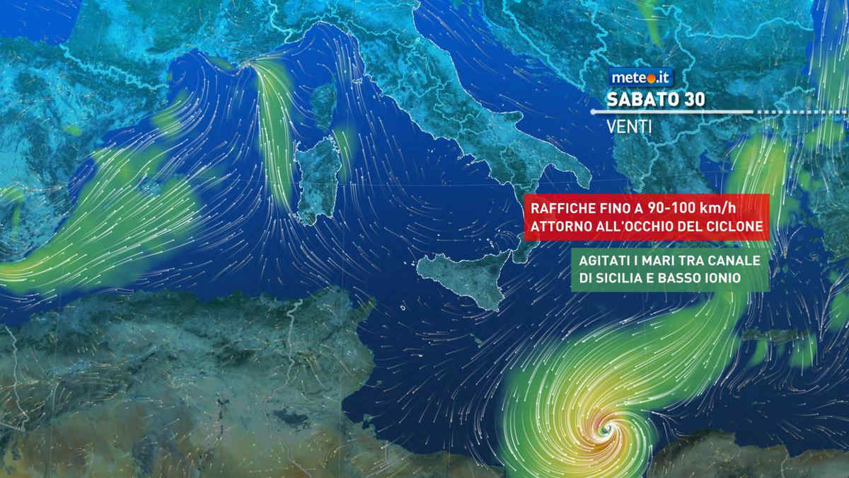 Meteo, fino a sabato 30 ottobre massima allerta al Sud