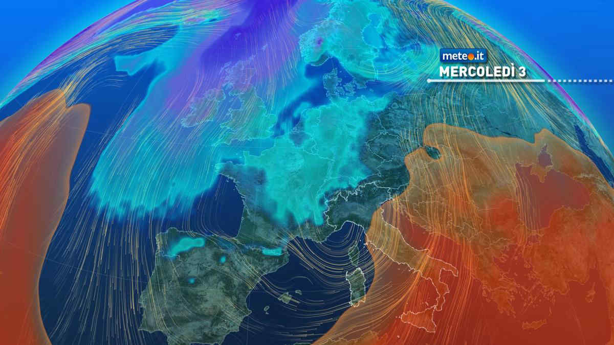 Meteo, da mercoledì 3 novembre nuove piogge e aria più fredda