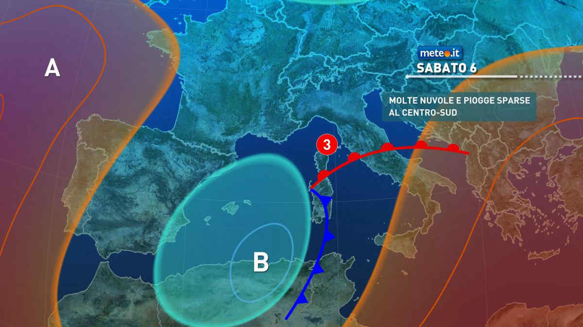 Meteo 6 novembre: perturbazione in transito. Le zone coinvolte