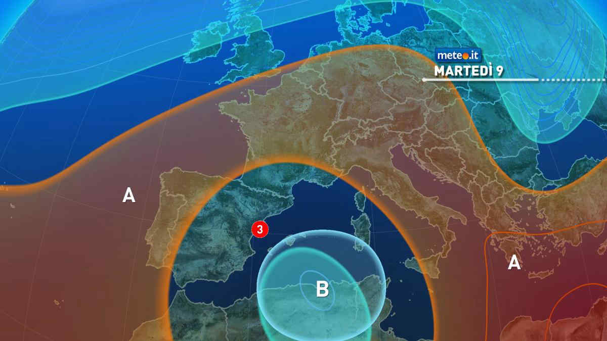 Meteo, martedì 9 novembre molto instabile al Sud e in Sicilia