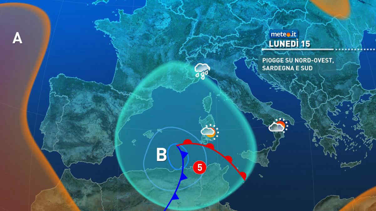 Meteo, 15 novembre con maltempo in diversi settori dell'Italia