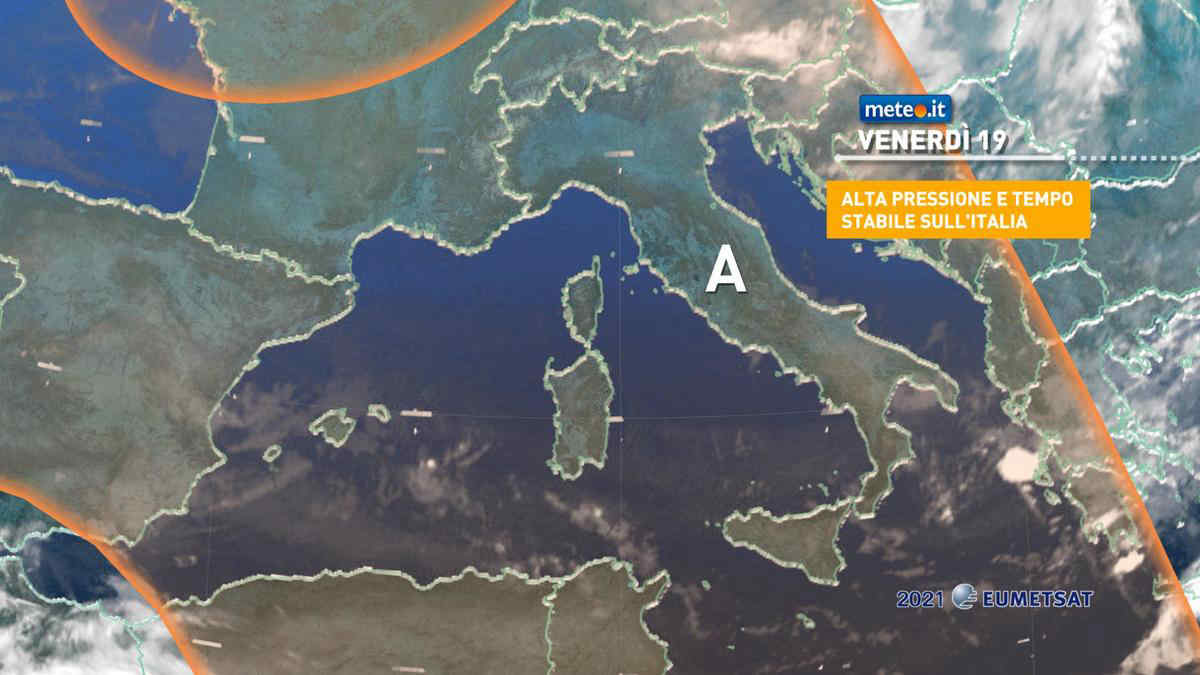 Meteo, venerdì 19 tempo in miglioramento, ma attenzione alla nebbia