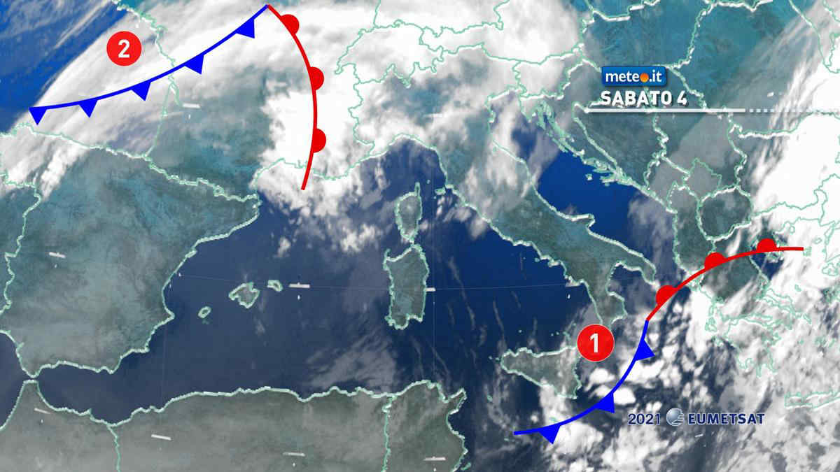 Meteo, weekend del 4 e 5 dicembre con nuovo maltempo, aria fredda e neve a bassa quota