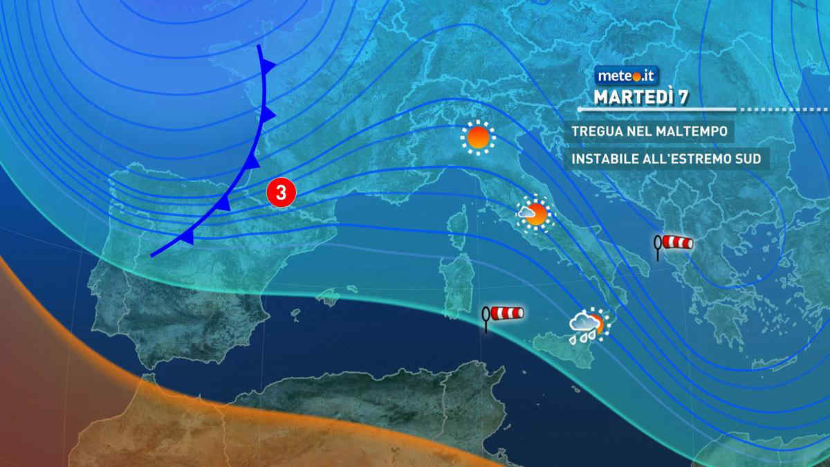 Meteo, 7 dicembre con tregua poi Immacolata con neve fino in pianura al Nord