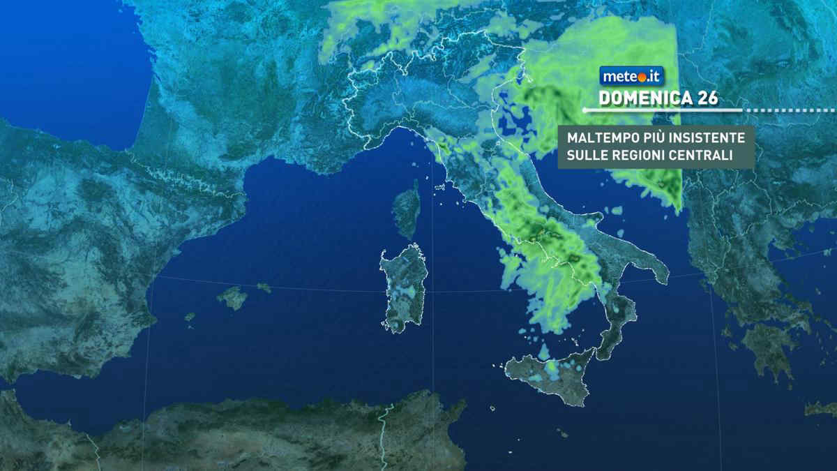 Meteo Santo Stefano: piogge diffuse e localmente intense