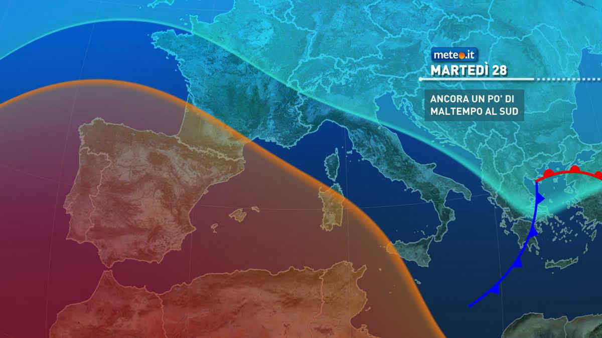 Meteo: 28 dicembre con qualche pioggia, svolta verso Capodanno