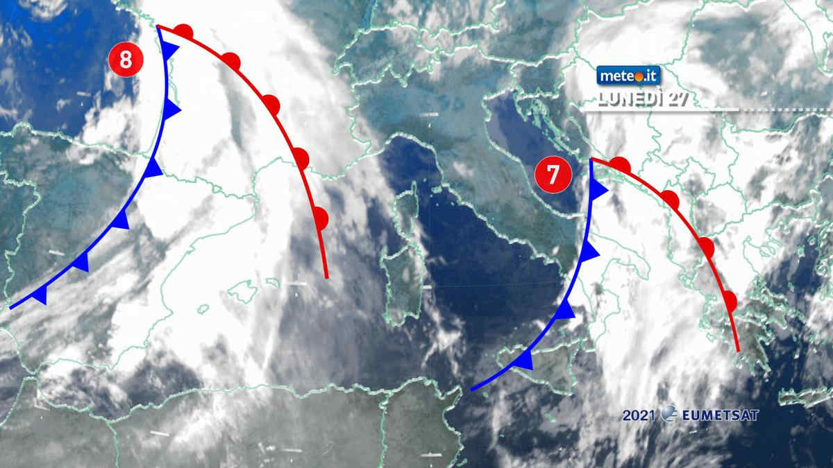 Meteo: 27 dicembre a rischio pioggia in diverse regioni, verso Capodanno cambia tutto