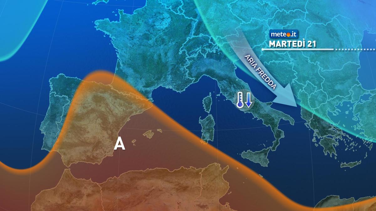 Meteo 21 dicembre: irruzione fredda sull'Italia. Le zone coinvolte
