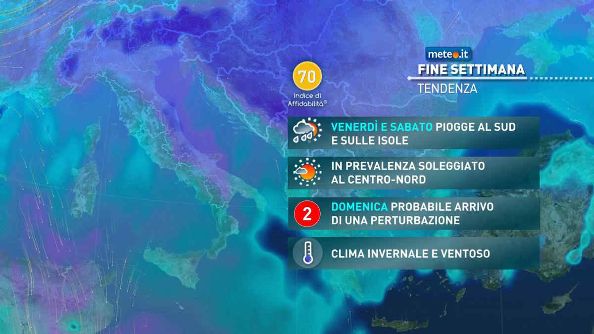 Meteo, dal 9 gennaio nuova perturbazione con freddo e neve. Ecco dove