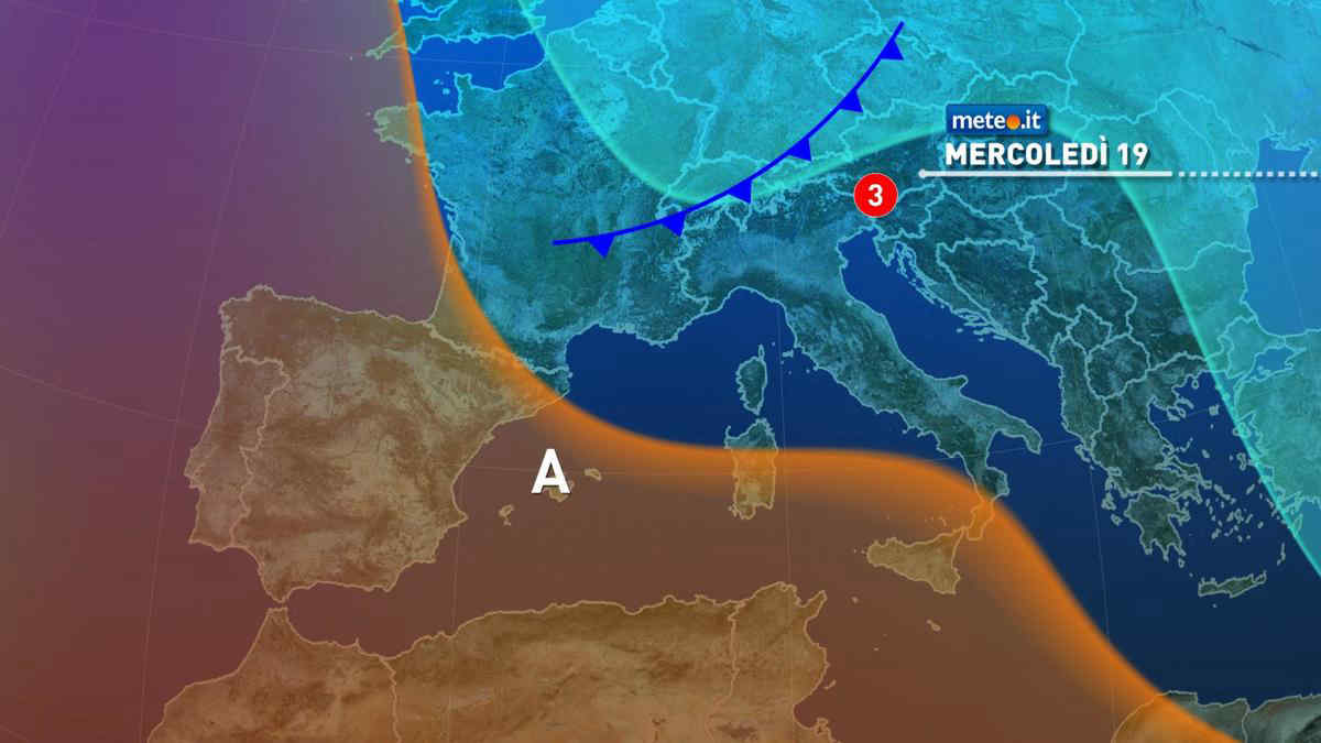 Meteo, mercoledì 19 Italia ancora sotto l'alta pressione, poi torna l'inverno