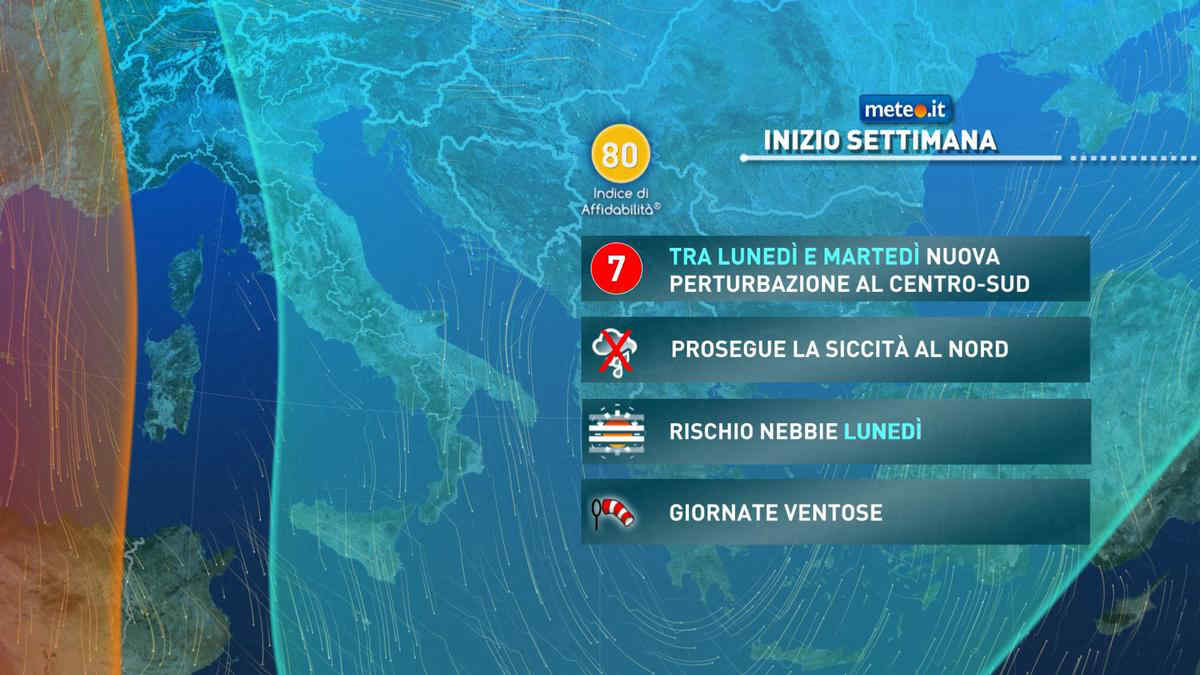 Meteo, lunedì 31 e martedì 1 di maltempo: attenzione al vento, previste raffiche di tempesta