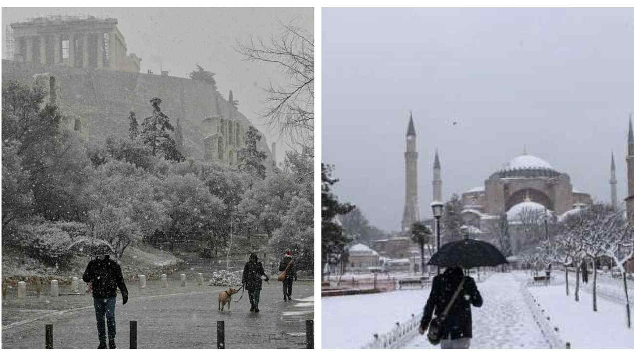 Neve, bufera nel Mediterraneo orientale: blackout, incidenti e disagi tra Grecia e Turchia