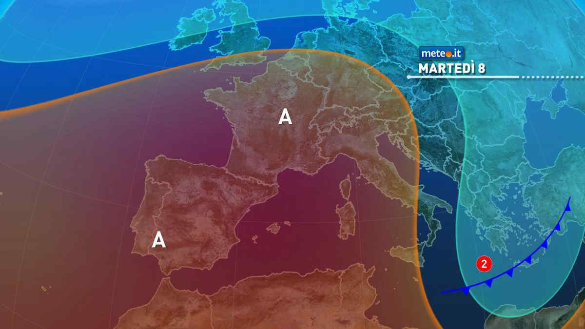 Meteo, martedì 8 rapido miglioramento, ma attenzione al vento: raffiche a 100 km/h