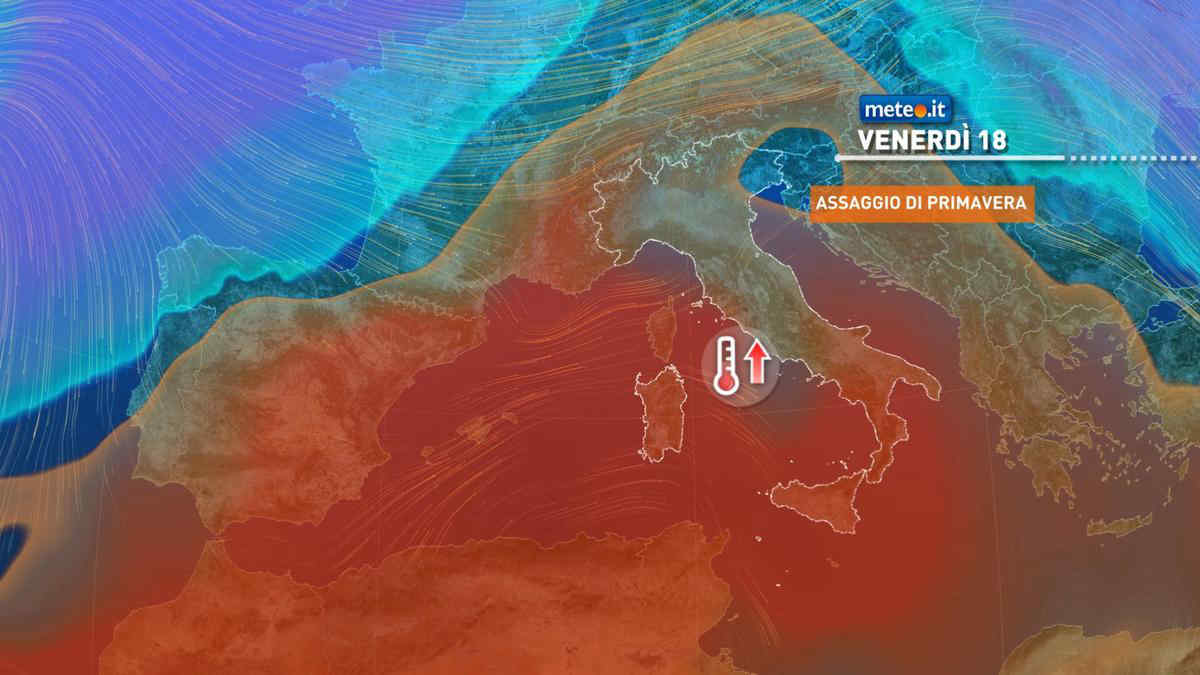 Meteo, venerdì 18 febbraio prosegue l'assaggio di primavera