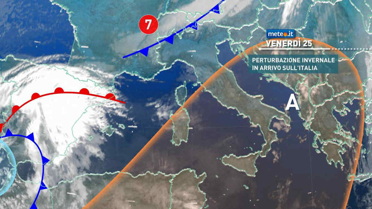 Meteo 25 febbraio: in arrivo piogge, neve e forti venti