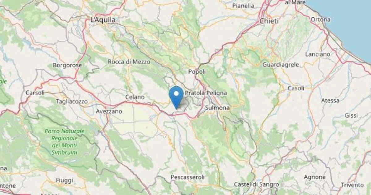 Terremoto a L’Aquila, scossa di magnitudo 3.2 avvertita dalla popolazione