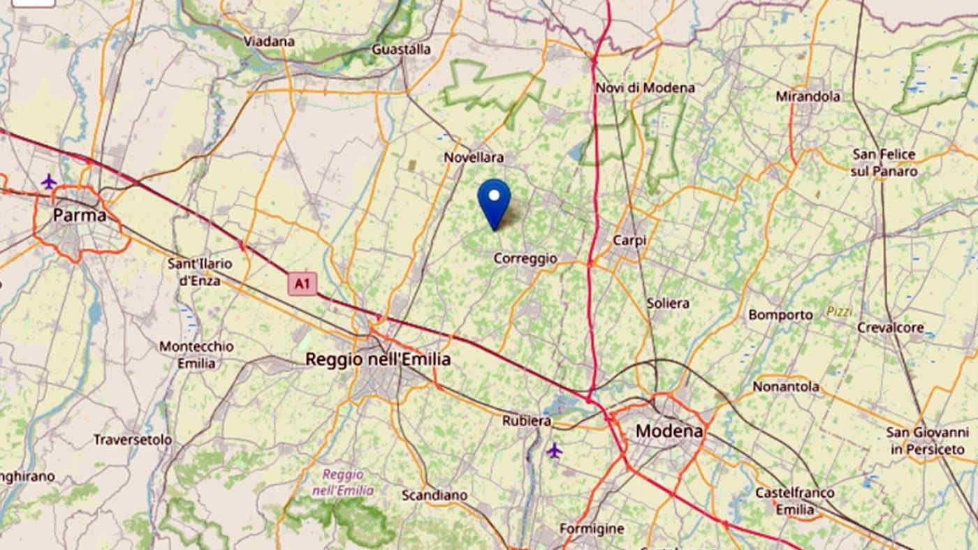 Terremoto: due scosse in un'ora in provincia di Reggio Emilia, magnitudo 4.4 e 4.7