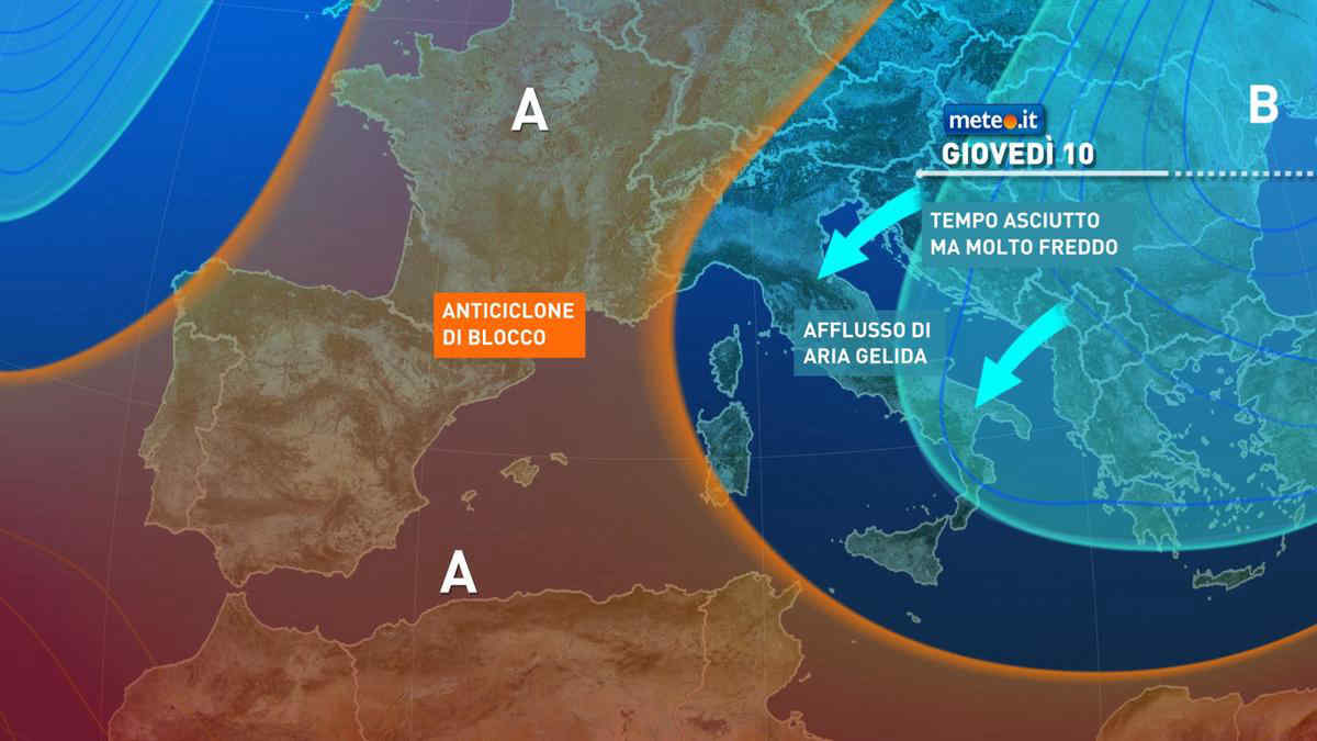 Tendenza meteo, il freddo non molla nemmeno la prossima settimana