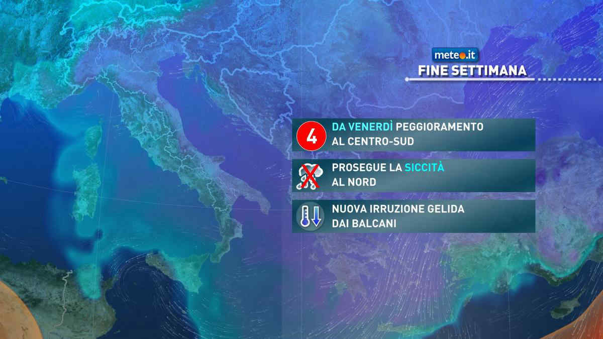 Meteo: tra giovedì 17 e venerdì 18 marzo maltempo e ancora aria fredda