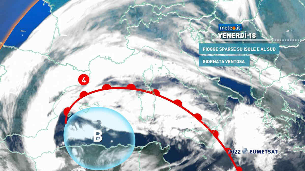 Meteo 18 marzo: perturbazione sull'Italia, tornano maltempo e aria fredda. Ecco dove