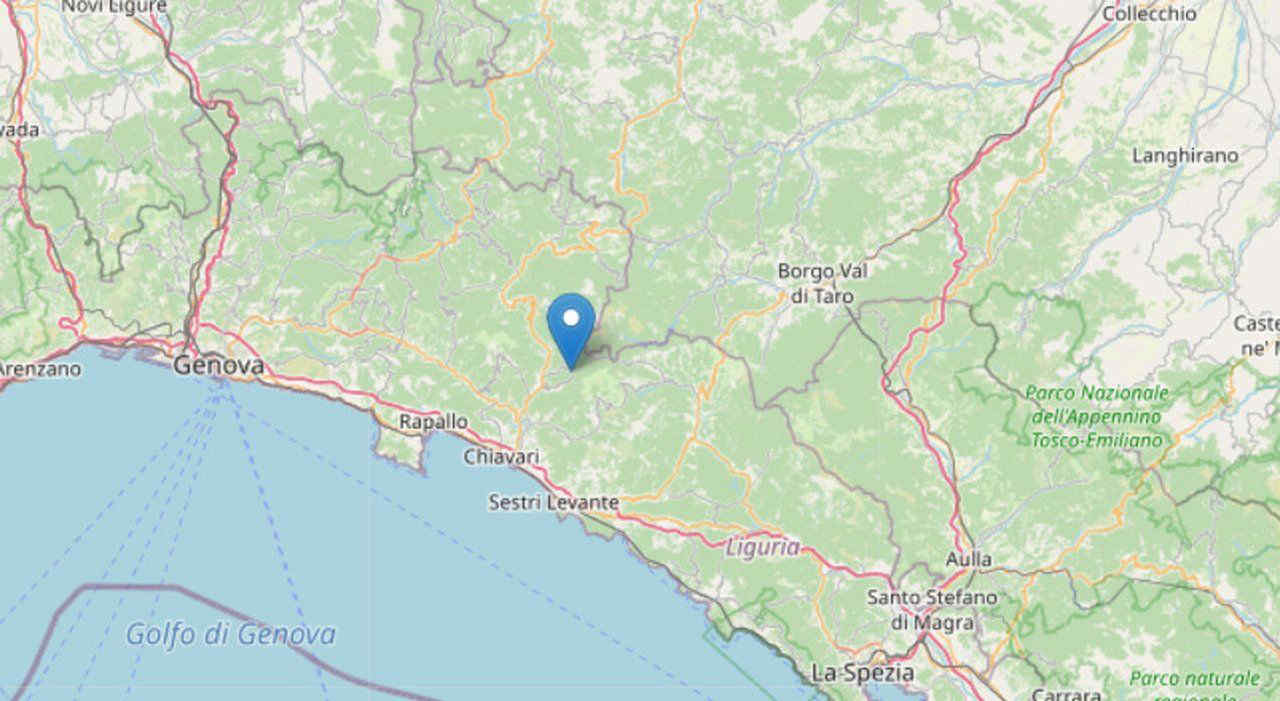 Terremoto, scossa di magnitudo 3.1 tra Genova e La Spezia