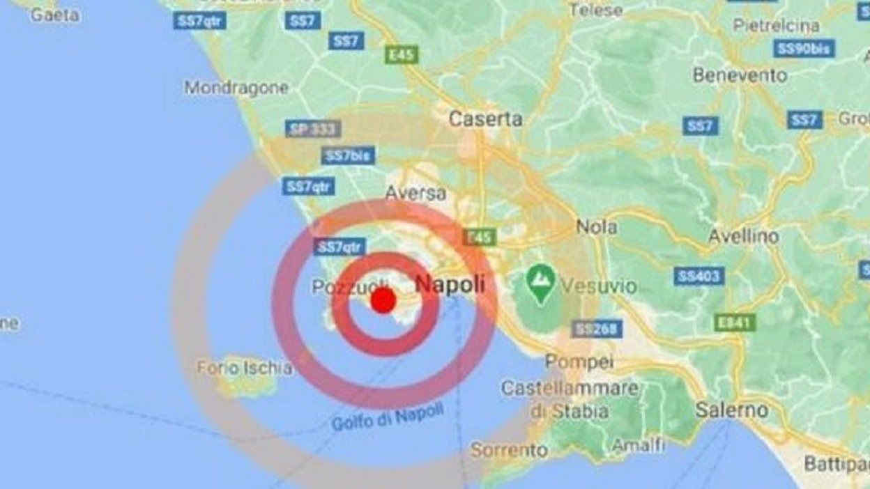 Terremoto a Napoli: scossa avvertita a Pozzuoli, Bagnoli, Agnano e Fuorigrotta. Magnitudo 3.5
