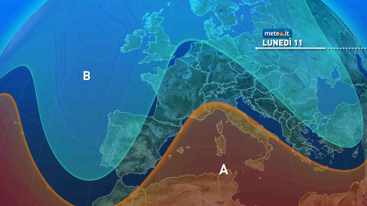Meteo, lunedì 11 alta pressione sull'Italia: tanto sole e temperature in aumento