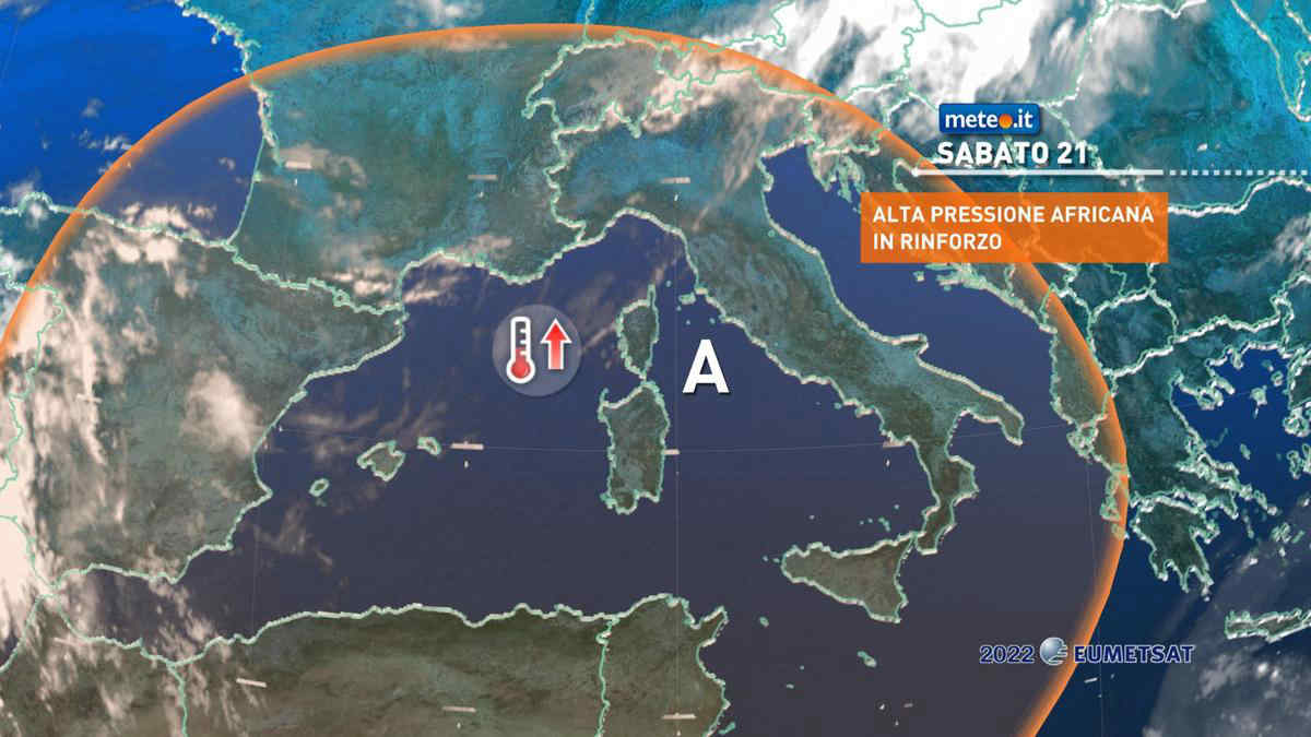 Meteo: 21 e 22 maggio aria rovente e picco del caldo al Nord e Sardegna