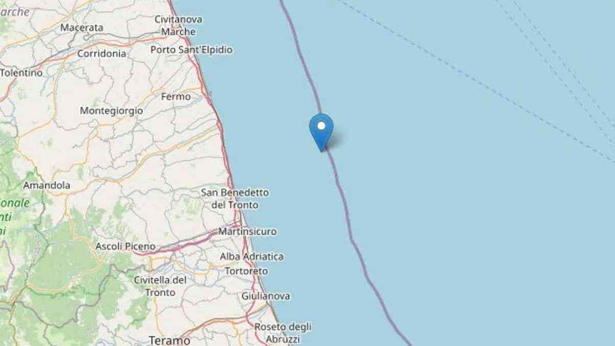 Terremoto nelle Marche: scossa di magnitudo 3.3 a Grottammare