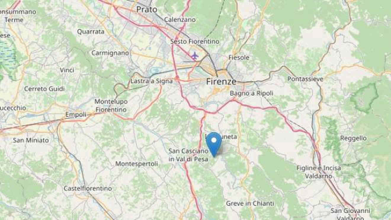 Scossa di terremoto 3.7 in Toscana con epicentro a Impruneta: avvertita anche a Firenze e Siena