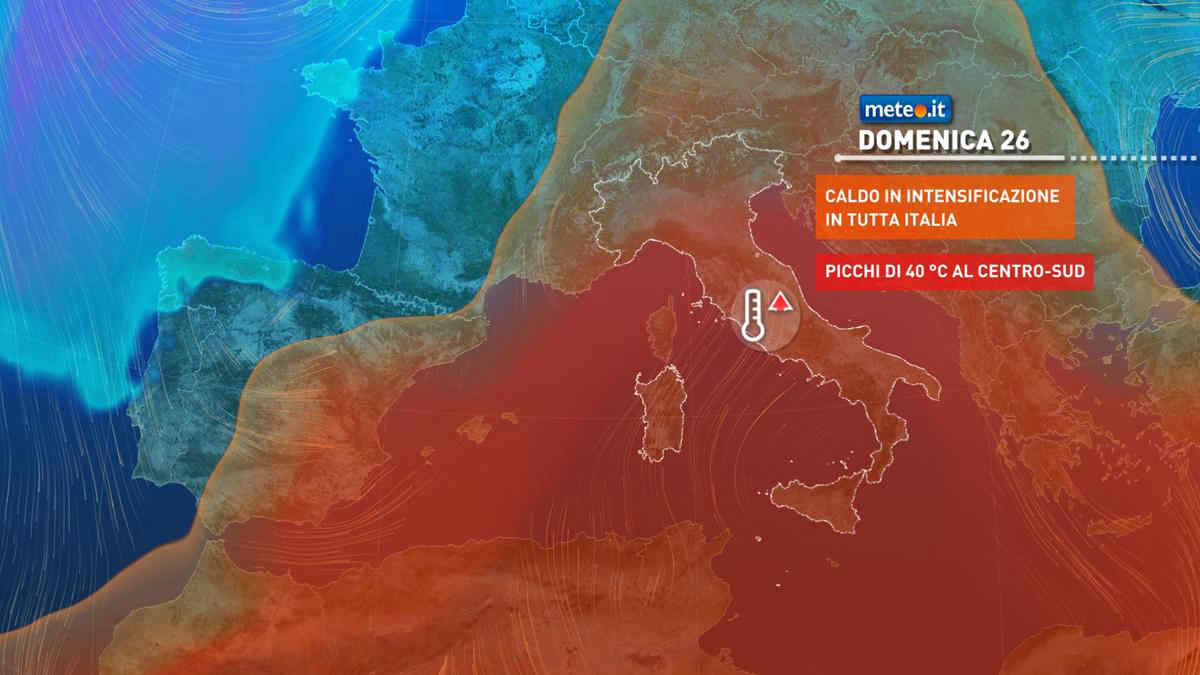 Meteo: da domenica 26 giugno Italia sempre più rovente. Oltre 40 gradi