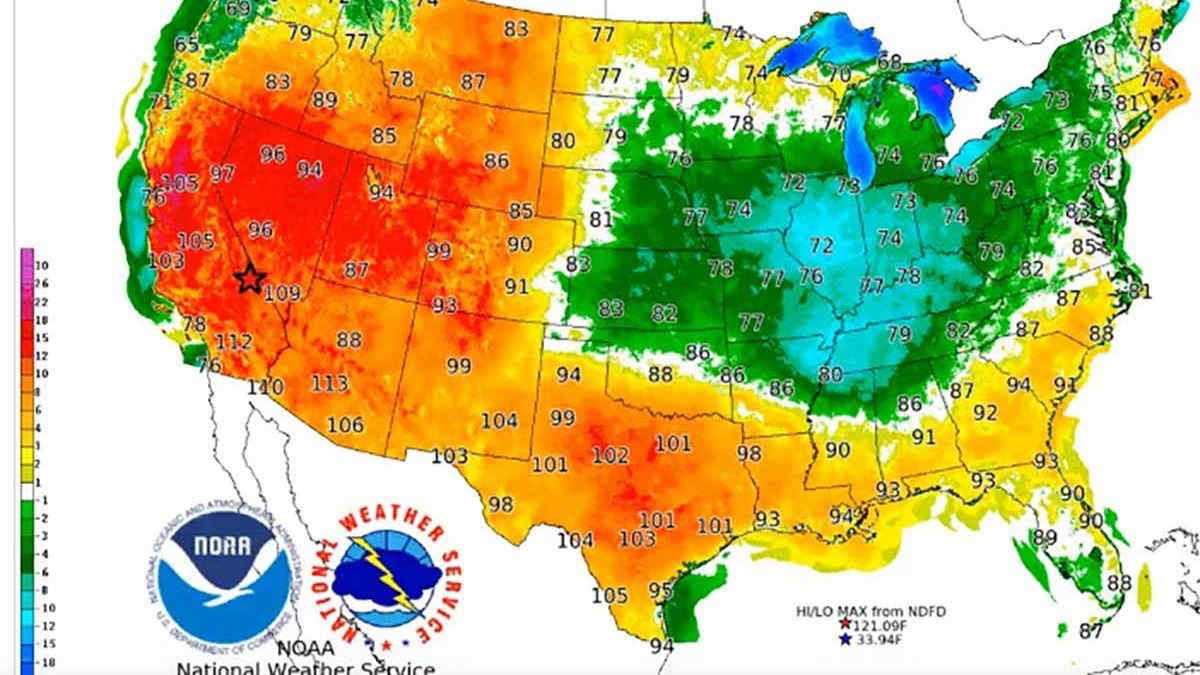 Caldo record negli Usa: allerta dalla California al Texas, le temperature sono insopportabili anche di notte