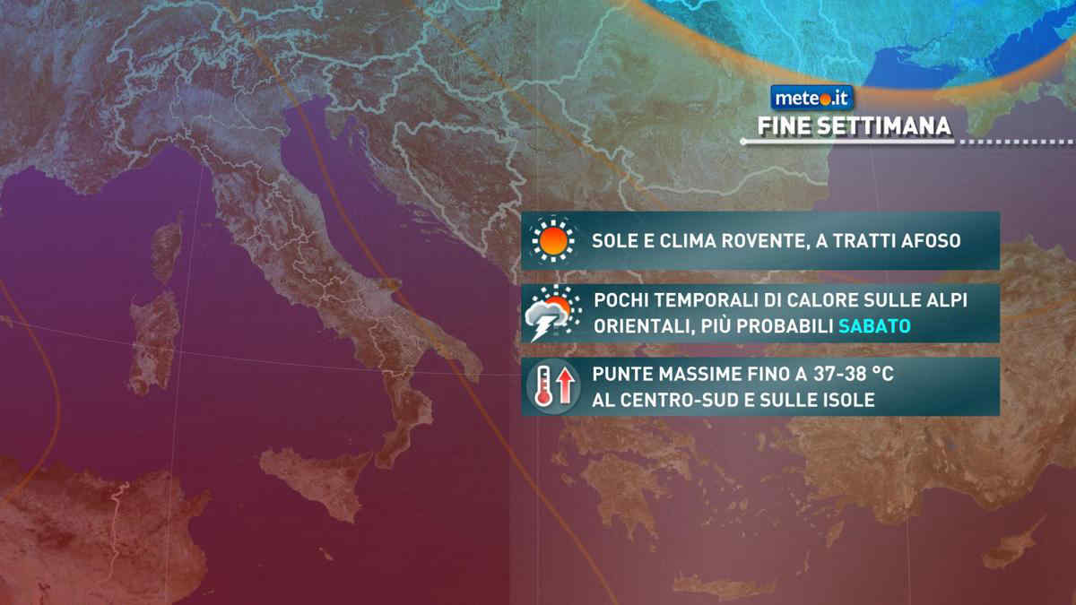 Meteo, caldo: tra sabato 16 e domenica 17 punte di 38 gradi, ecco dove