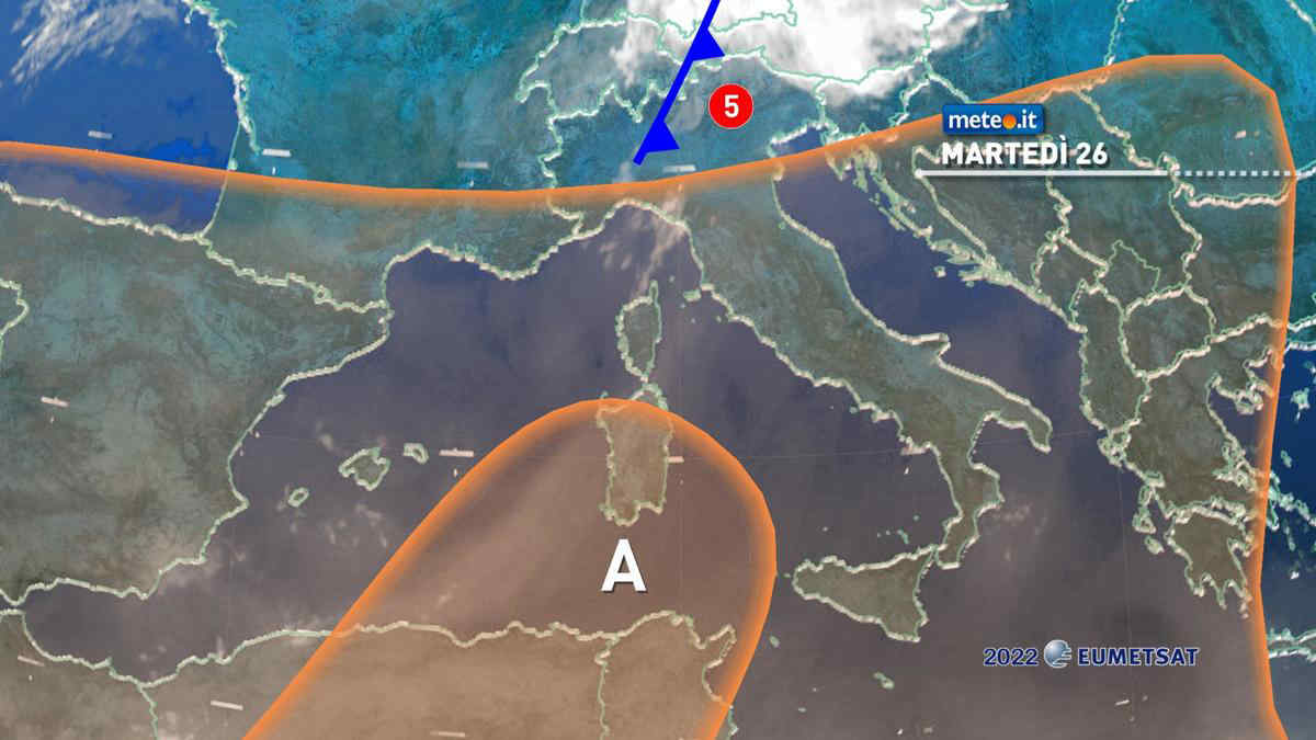 Meteo: da oggi, 26 luglio, caldo meno eccessivo e temporali. Ecco dove