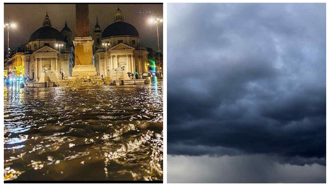 Meteo: maltempo, bomba d’acqua su Napoli, fulmini su Roma, forte vento su Firenze: la situazione ed i danni