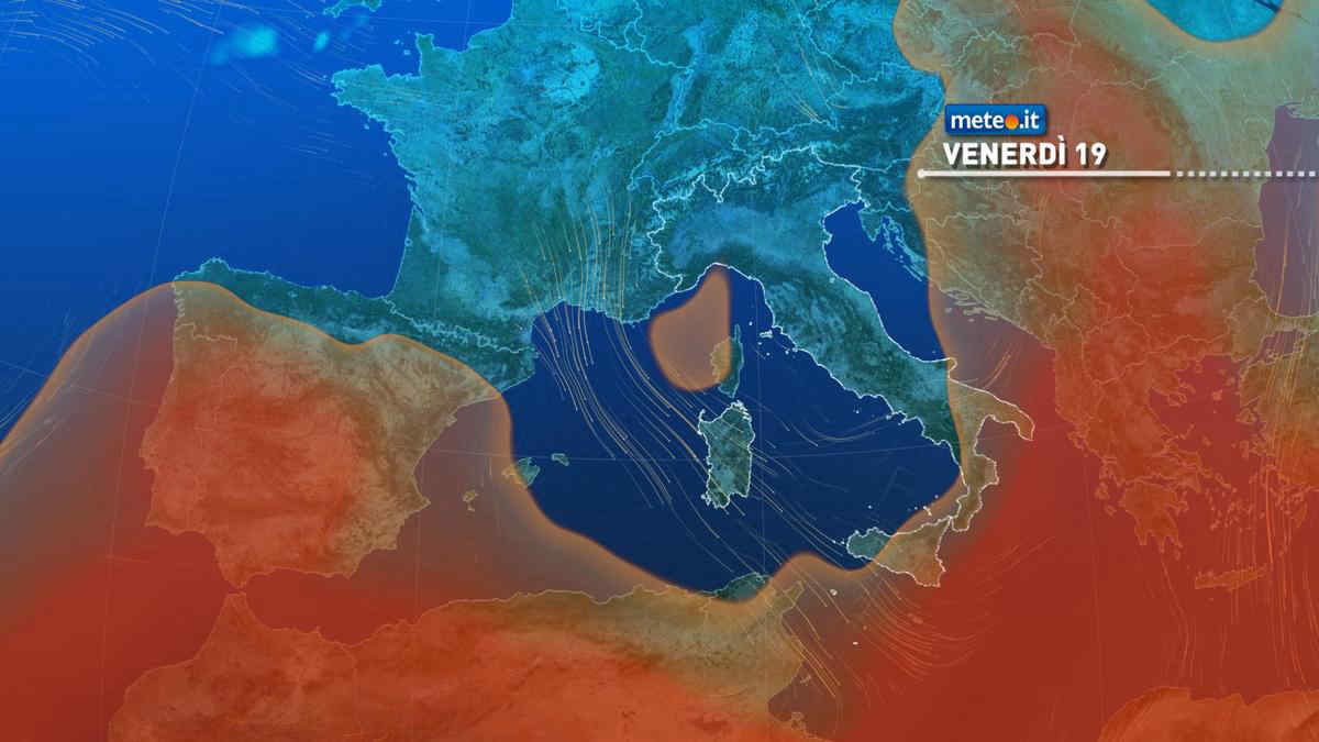 Meteo, 19 agosto molto instabile e con rischio di forti temporali