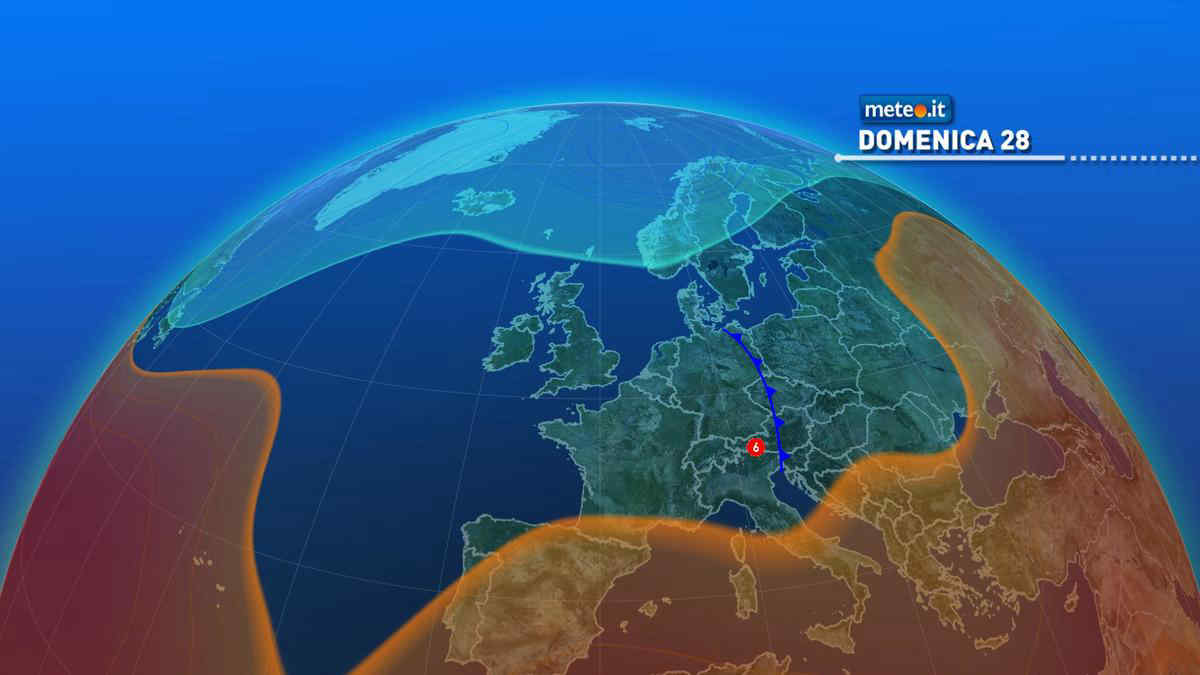 Meteo, domenica 28 con rischio di forti temporali: ecco dove