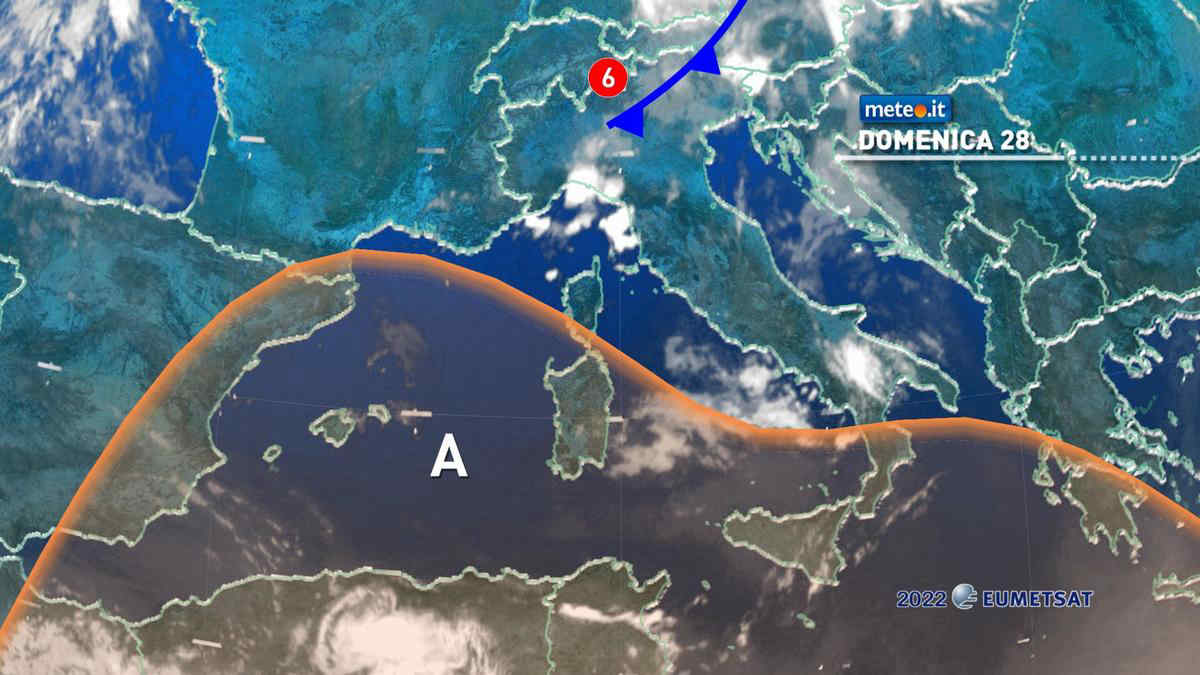 Meteo, domenica 28 e lunedì 29 agosto tra sole e temporali sparsi