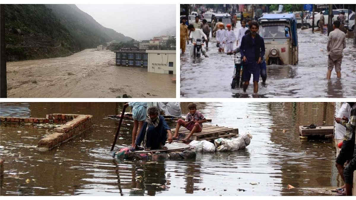 Alluvioni e inondazioni in Pakistan, oltre 900 morti: un hotel viene travolto dall’acqua e si sbriciola in pochi secondi | Video